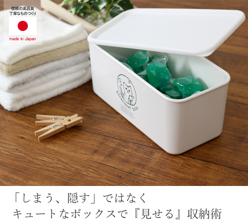 特典付 洗濯洗剤用詰替え容器 ネコランドリー デタージェントBOX L