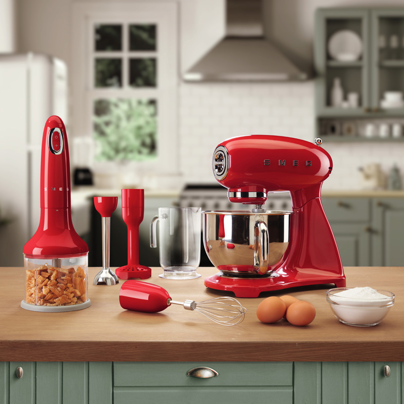 新品未使用 人気色 Smeg HBF02RDJP ハンドブレンダー 赤 レトロ 楽天