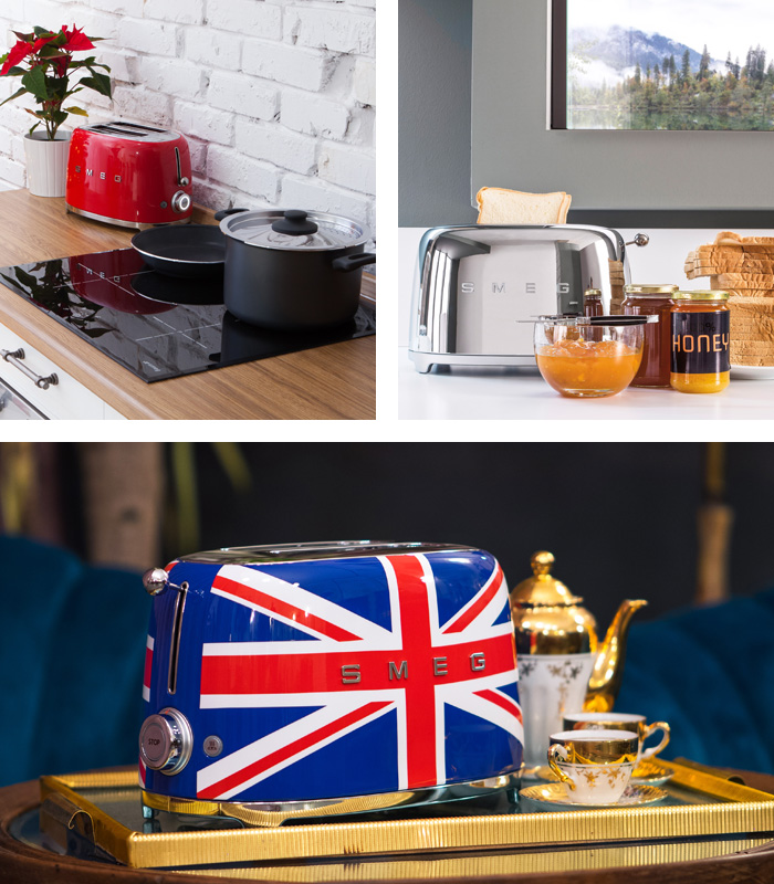 SMEG（スメッグ） ブレンダー TSF01 ポップアップトースター 2スロット