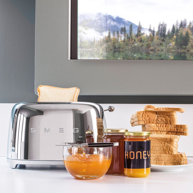 SMEG（スメッグ） ブレンダー TSF01 ポップアップトースター 2スロット