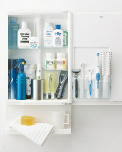 東プレ 特典付 ミラーキャビネット W320×D105×H598 洗面所 浴室