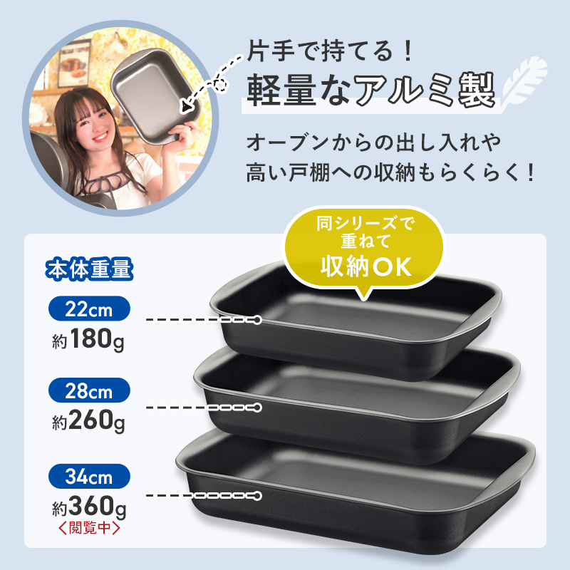 TRAMONTINA（トラモンティーナ） 特典付 グリルパン 34cm ローストパン