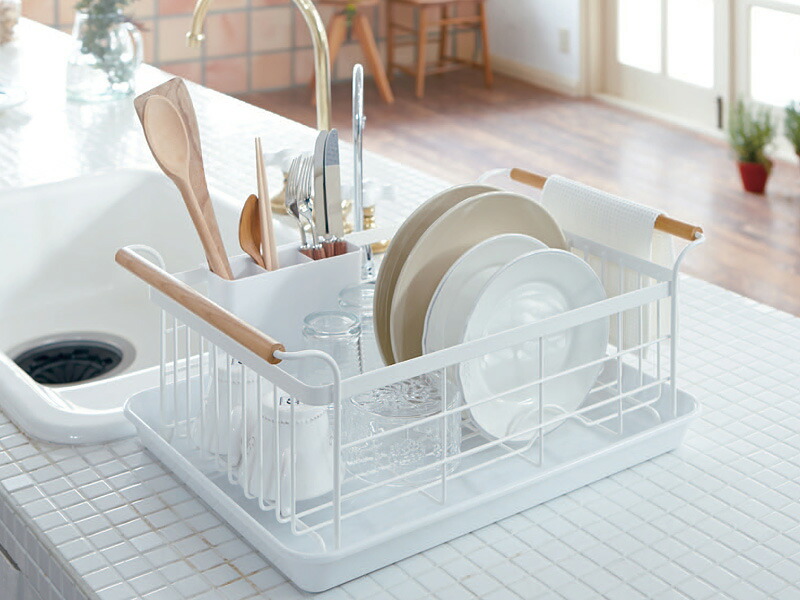 山崎実業 食器乾燥ラック 水切りバスケット ト...の詳細画像2