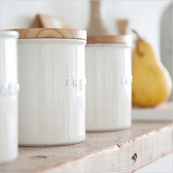 tosca（山崎実業） 山崎実業 陶器キャニスターホワイト トスカ 3個