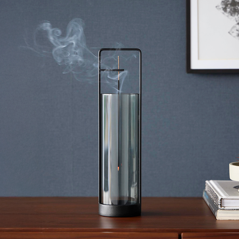 tower 特典付 山崎実業 お香スタンド タワー 灰飛び防止カバー付き