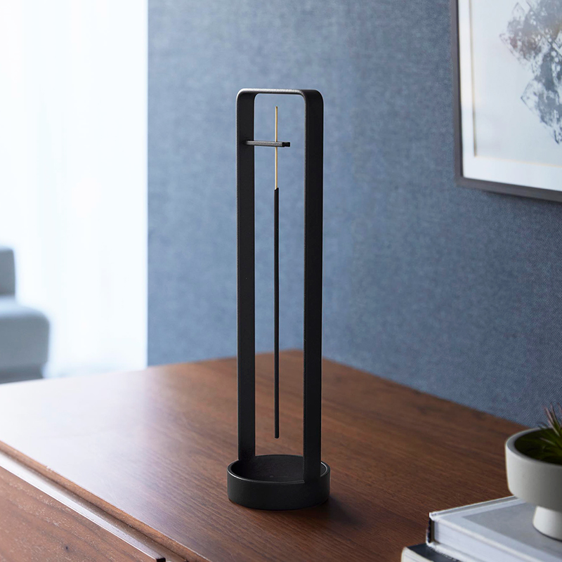 tower 特典付 山崎実業 お香スタンド タワー 灰飛び防止カバー付き