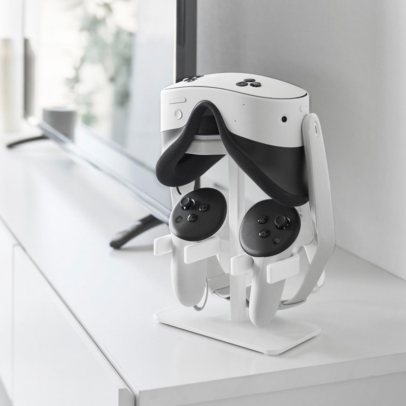 山崎実業 特典付 伸縮VRゴーグル＆コントローラー収納ラック スマート