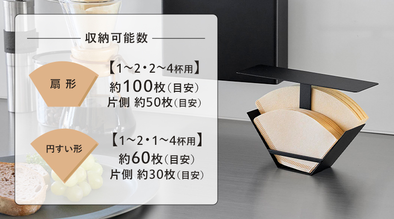 tower 山崎実業 マグネットコーヒーペーパーフィルターケース タワー
