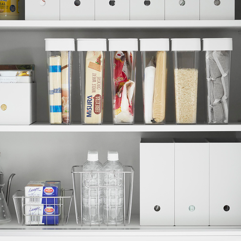 tower 特典付 山崎実業 パッキン付きスリム収納ケース タワー 2.3L