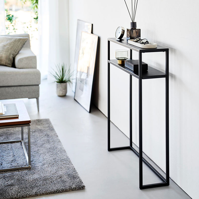 tower 特典付 山崎実業 棚付きコンソールテーブル タワー 公式 サイド