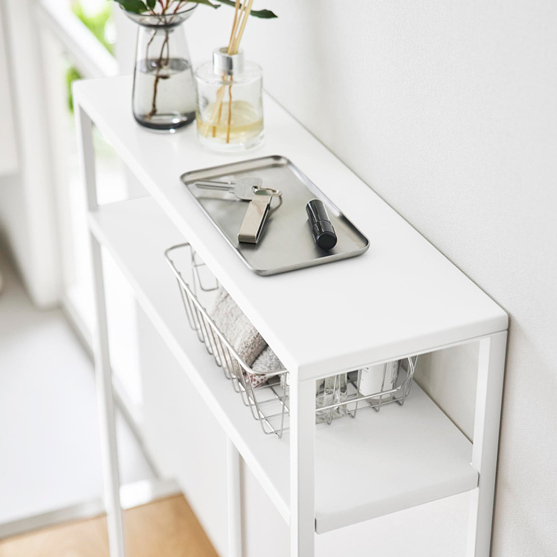 tower 特典付 山崎実業 棚付きコンソールテーブル タワー 公式 サイド