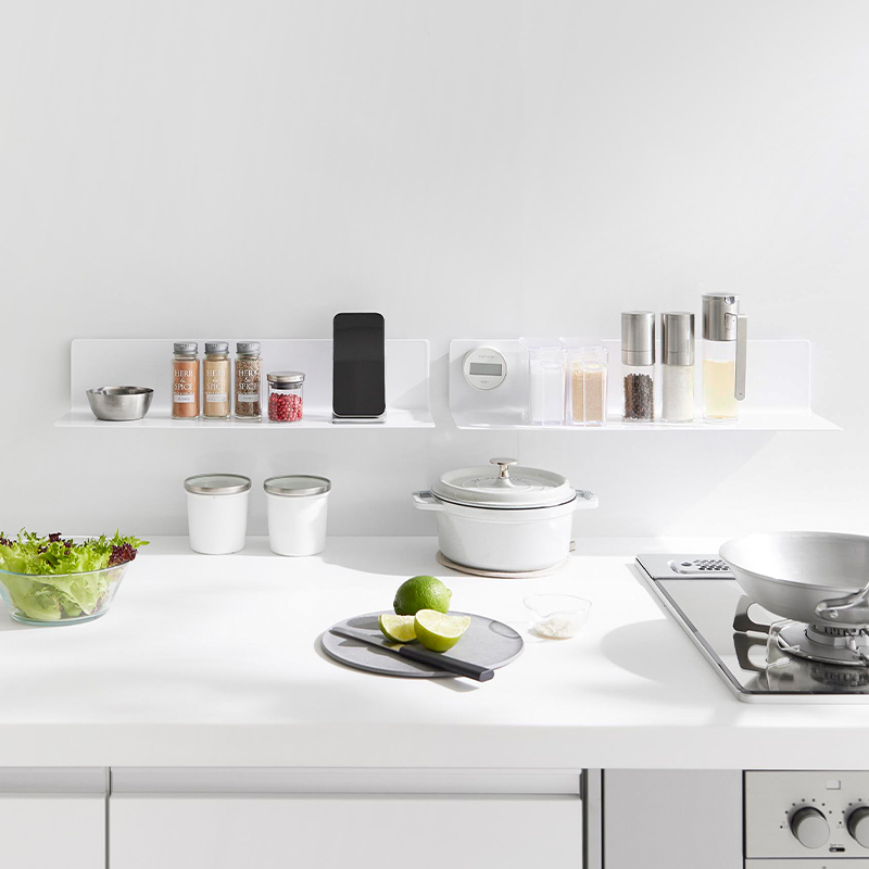 tower 特典付 山崎実業 フィルムフックキッチン棚 タワー ワイド 公式