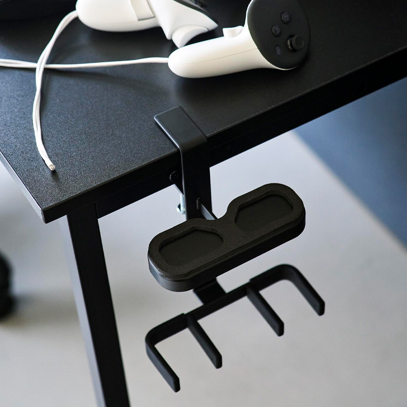 山崎実業 特典付 デスク横VRゴーグル＆コントローラー収納ラック