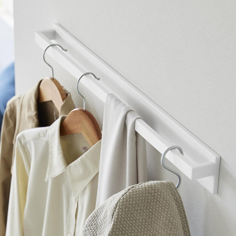 tower 特典付 山崎実業 壁付けハンガーバー タワー ウォールハンガー