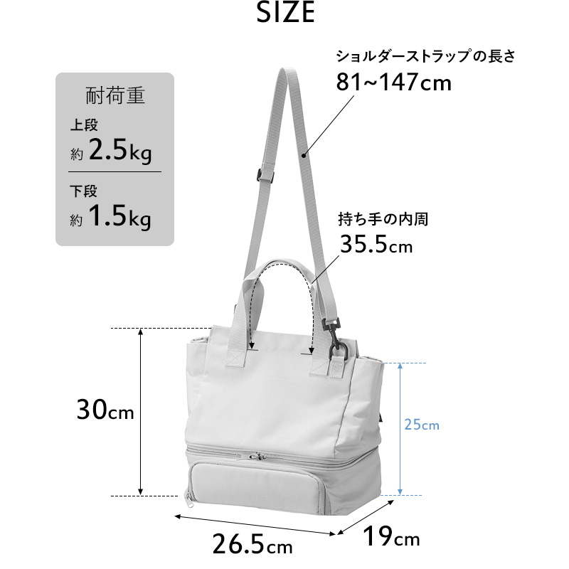 tower 特典付 山崎実業 セパレートできる横からパッとランチバッグ