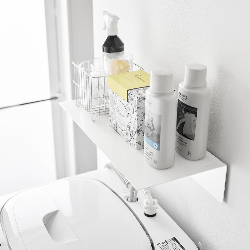 tower 特典付 山崎実業 壁付け洗濯機上ラック タワー 公式 ランドリー