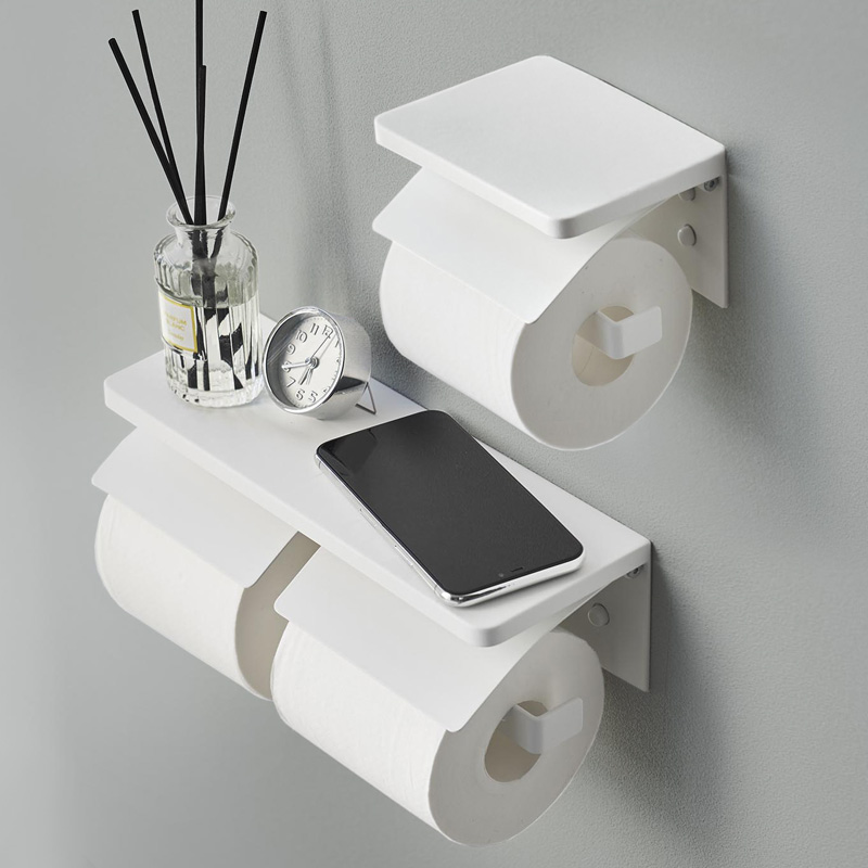 tower 特典付 山崎実業 ウォールトイレットペーパーホルダー