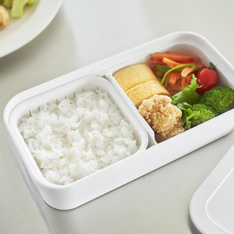 tower 山崎実業 冷凍ごはん用のザルがそのまま入るバルブ付き密閉