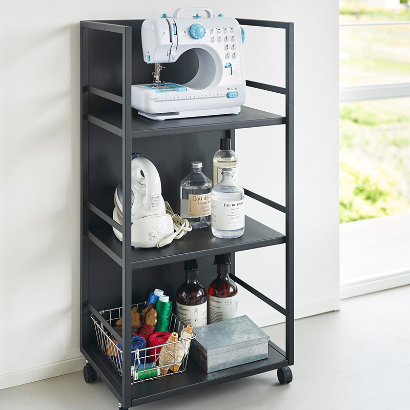 tower 豪華2大特典 山崎実業 目隠しワゴン タワー L 公式 収納ワゴン