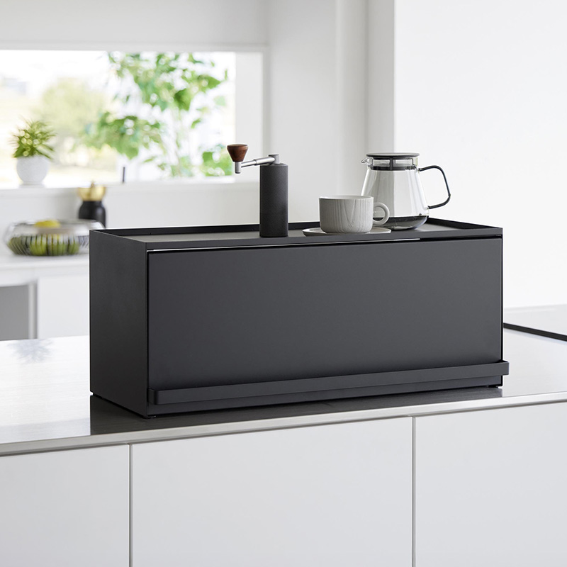 tower 山崎実業 前が開くキッチンカウンター上収納ラック タワー D24