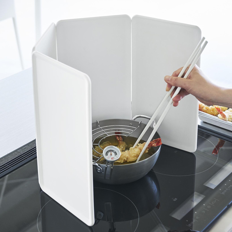 tower 山崎実業 マグネットレンジガード タワー 4枚パネル コンロ