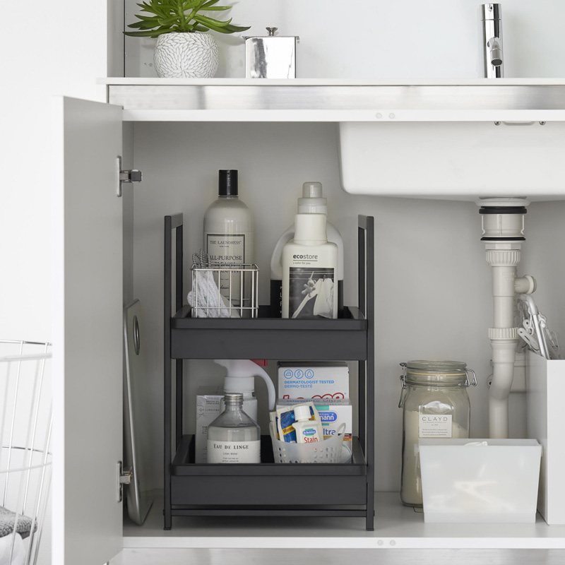 tower 特典付 山崎実業 シンク下スライドラック タワー 2段 公式