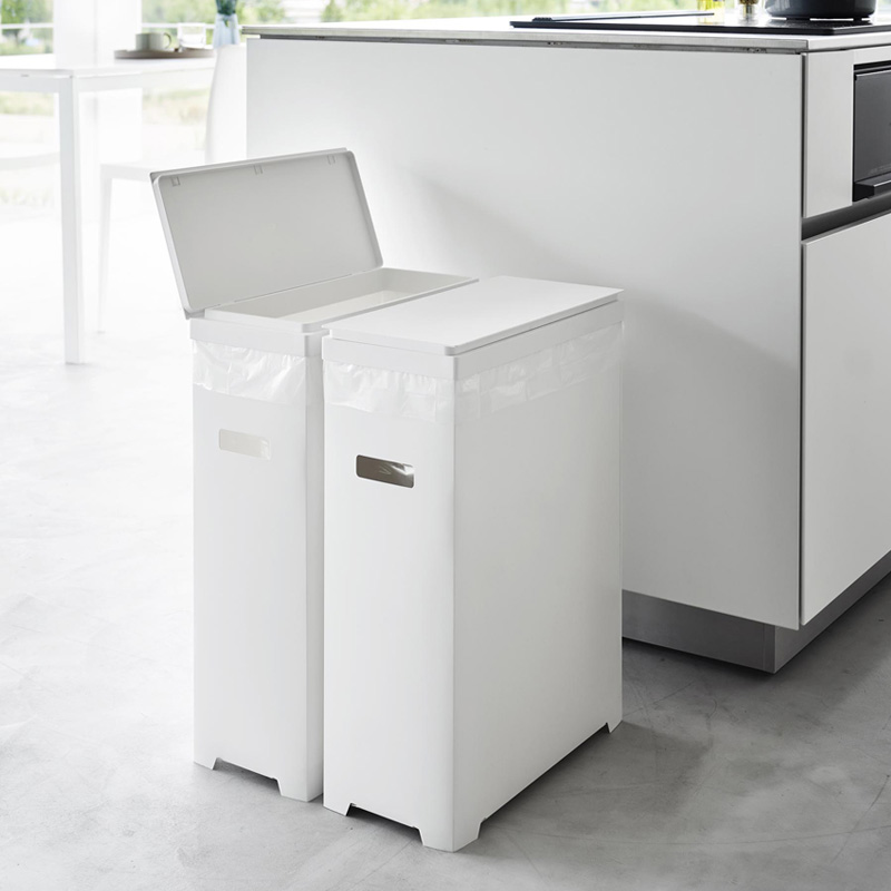 tower 山崎実業 スリム蓋付きゴミ箱 タワー 横開きタイプ 2個組 公式