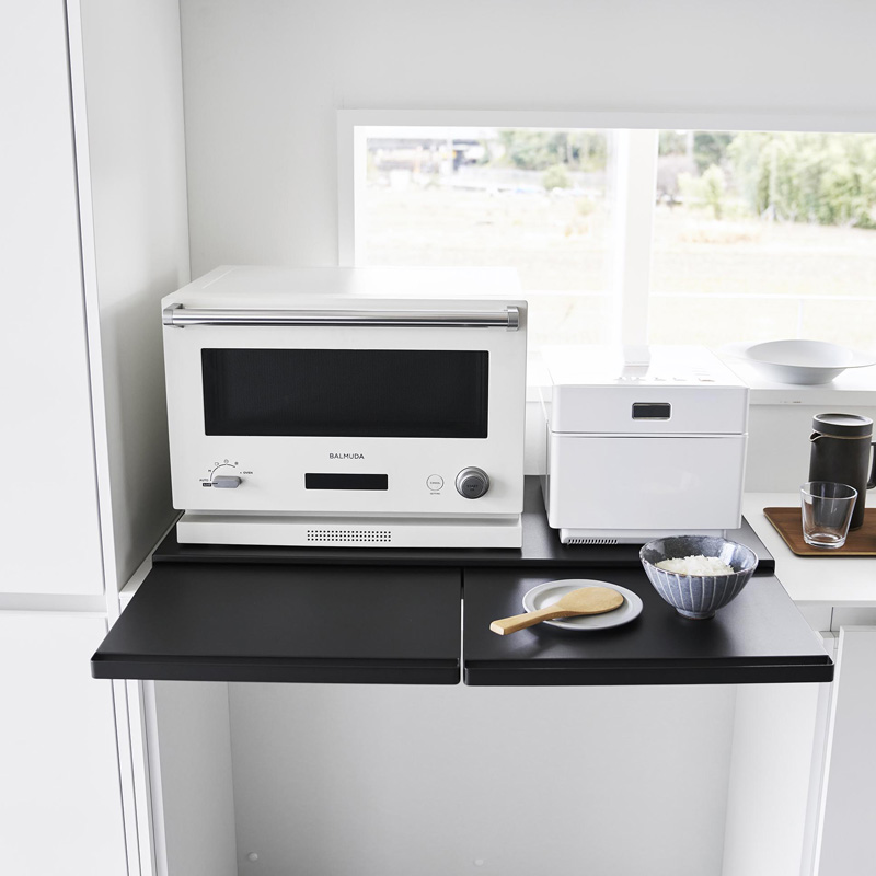 tower 山崎実業 キッチン家電下スライドテーブル タワー W80 公式 幅