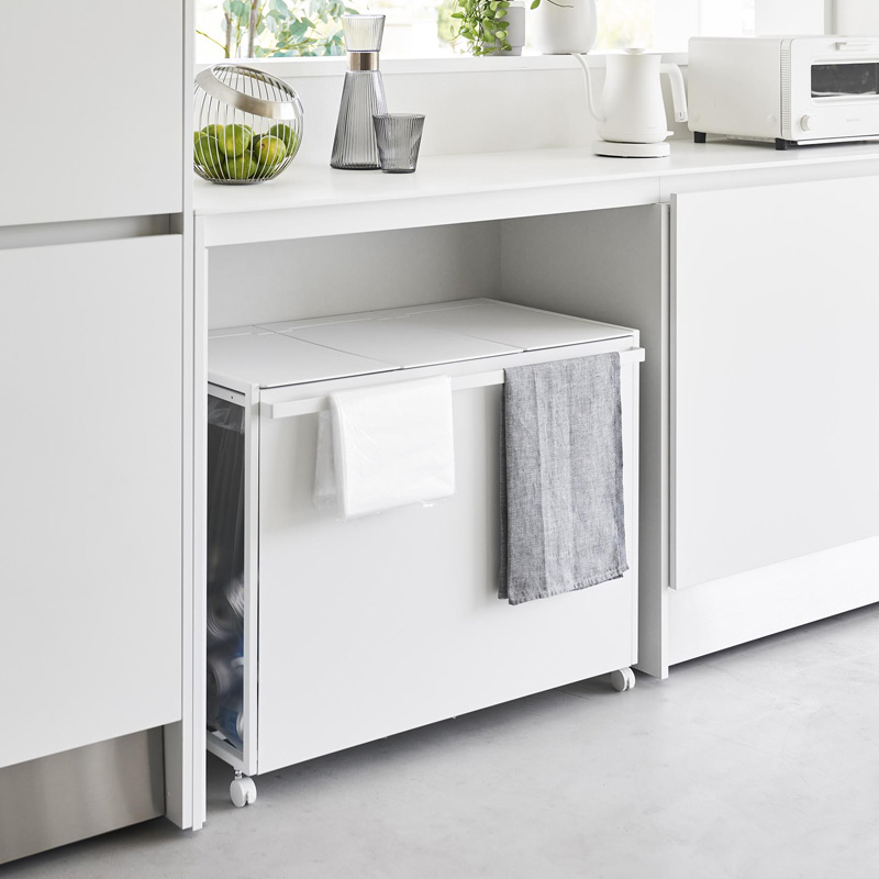 tower 豪華2大特典 山崎実業 蓋付き目隠し分別ダストワゴン タワー 45L