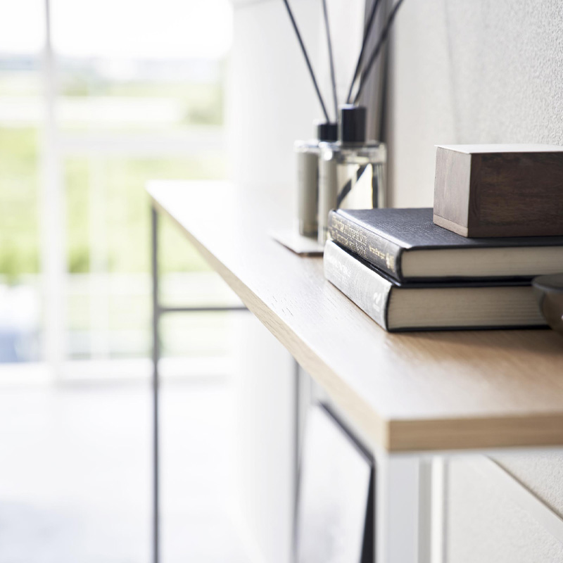 tower 特典付 山崎実業 ソファー裏コンソールテーブル タワー 公式 白