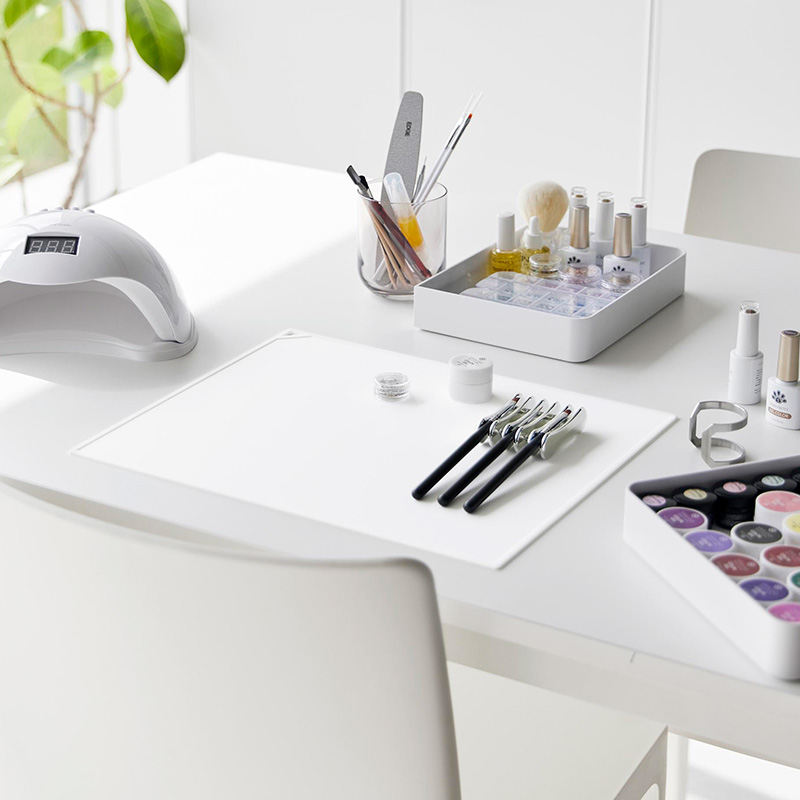 tower 特典付 山崎実業 くるくるネイルマット タワー 公式 シリコン