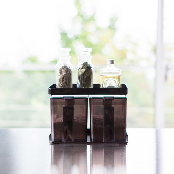 tower 山崎実業 調味料ストッカー＆ラック タワー 2個セット 公式 調味