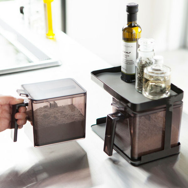 tower 山崎実業 調味料ストッカー＆ラック タワー 2個セット 公式 調味