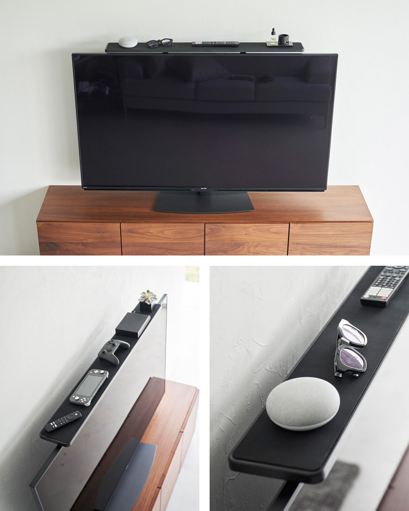 tower 特典付 山崎実業 テレビ上ラック スマート ワイド 100