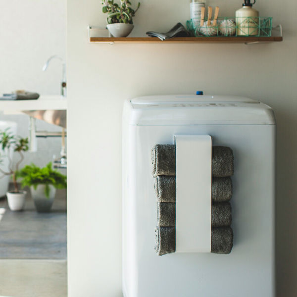 山崎実業 マグネットバスタオルホルダー タワー...の詳細画像5