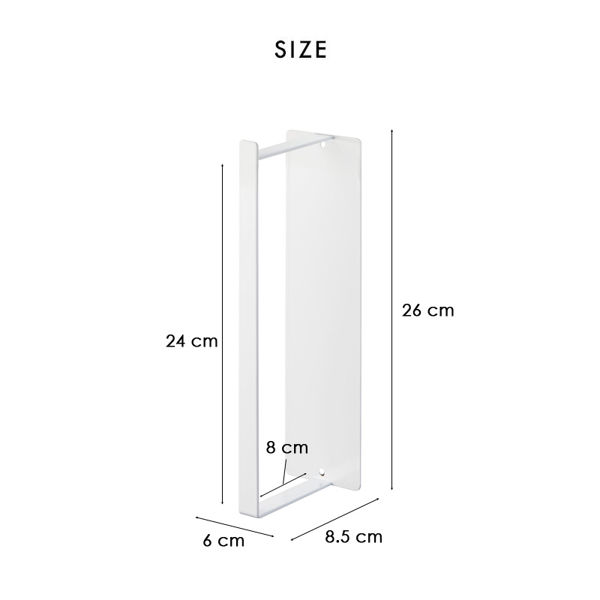 山崎実業 マグネット洗濯ハンガー収納ラック タワー S tower 洗濯機 ランドリー 脱衣所 ハンガー 磁石 隙間 3690 3691 ホワイト ブラック 収納 シリーズ｜yamayuu｜03