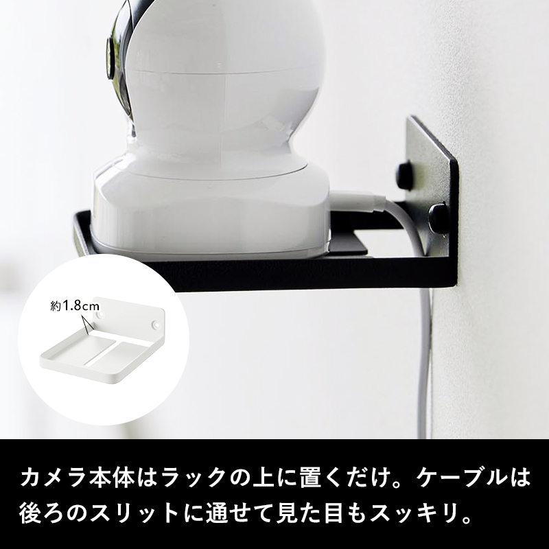 山崎実業 特典付 ウォール見守りカメララック スマート 石こう