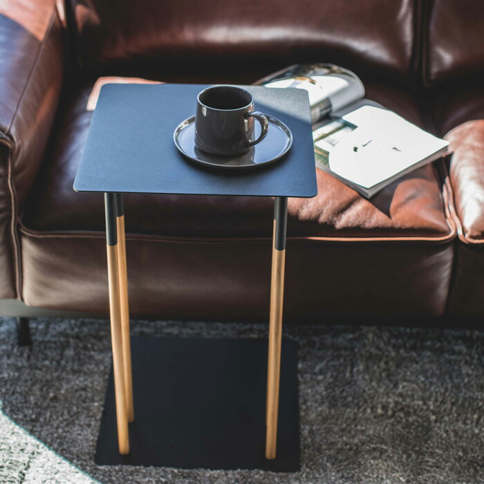 山崎実業 特典付 差し込みサイドテーブル プレーン PLAIN ナイト