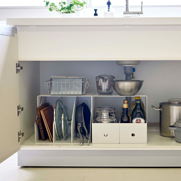 tower 山崎実業 収納ボックス上ラック タワー 2個組 公式 シンク下収納