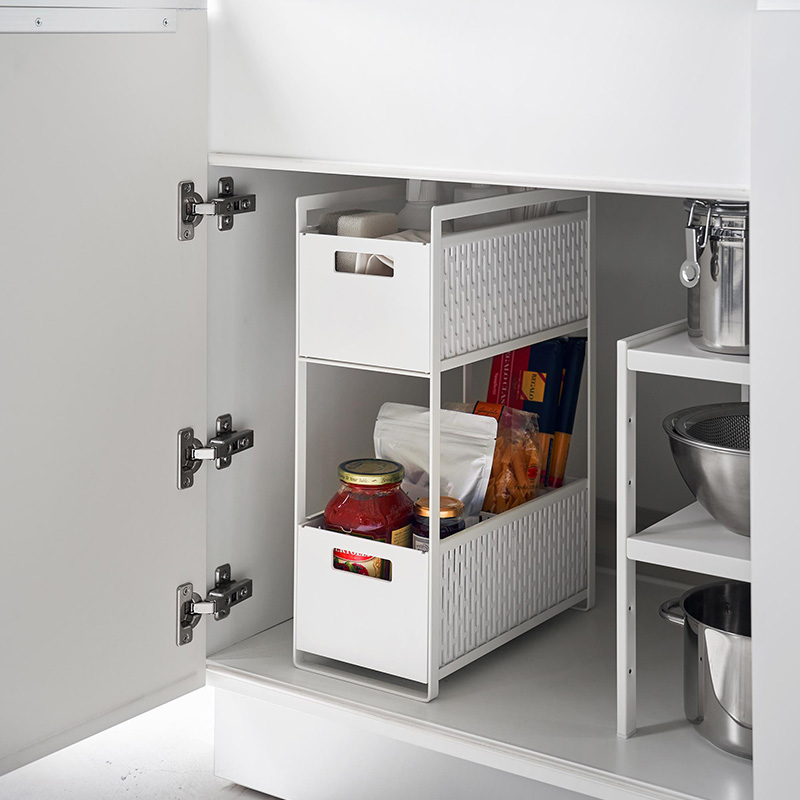 tower 山崎実業 シンク下収納バスケット タワー 2段 公式 キッチン