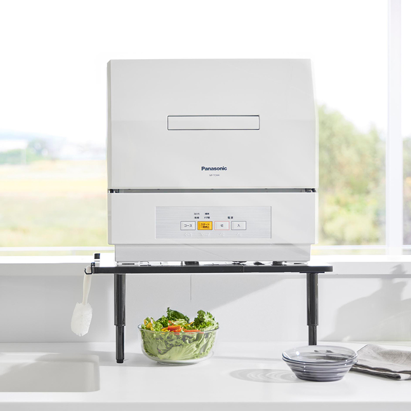 tower 特典付 山崎実業 カウンターに載せられる伸縮食洗機ラック