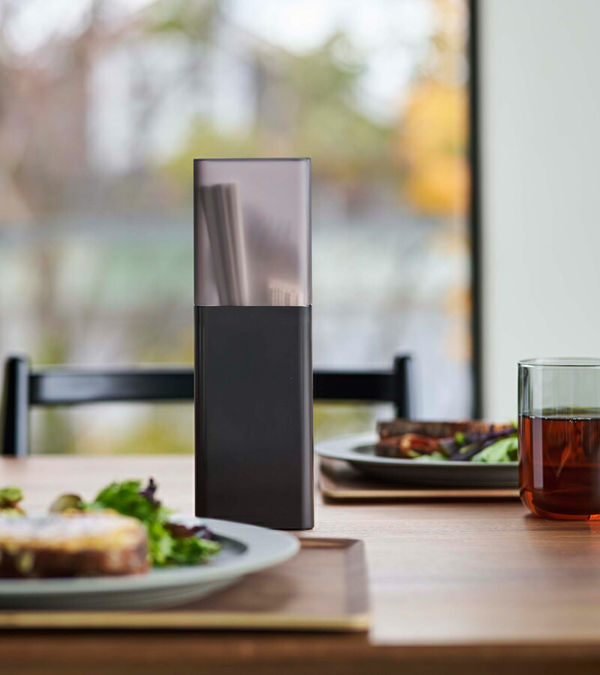 山崎実業 蓋付きカトラリースタンド タワー t...の詳細画像5