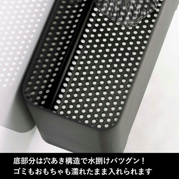 山崎実業 マグネットバスルームゴミ箱 タワー tower ゴミ箱 ダストボックス 収納ボックス 収納バスケット 収納 磁石 ホワイト ブラック 5540 5541 シリーズ｜yamayuu｜05