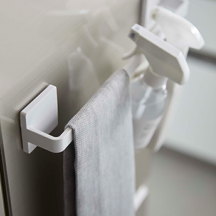山崎実業 特典付 MIST フィルムフック タオルハンガー ミスト W36 白