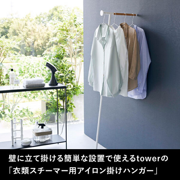 tower 山崎実業 衣類スチーマーアイロン掛けハンガー タワー 公式 5972