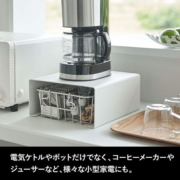 山崎実業 キッチン家電下ラック タワー tower キッチンラック キッチン収納 収納ラック 収納棚 ラック 隙間収納 ホワイト ブラック 6038 6039 シリーズ｜yamayuu｜05