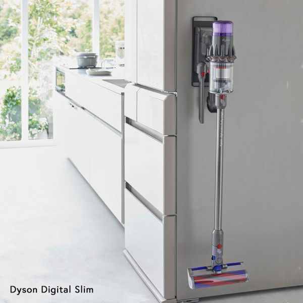 山崎実業 マグネットコードレスクリーナーホルダー タワー tower ダイソンスタンド dyson ダイソン 掃除機 マグネット 充電 白 黒 6150 6151 シリーズ｜yamayuu｜10