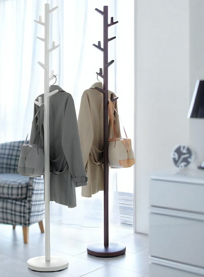 山崎実業 特典付 ポールハンガー ブランチ BRANCH スタンドハンガー