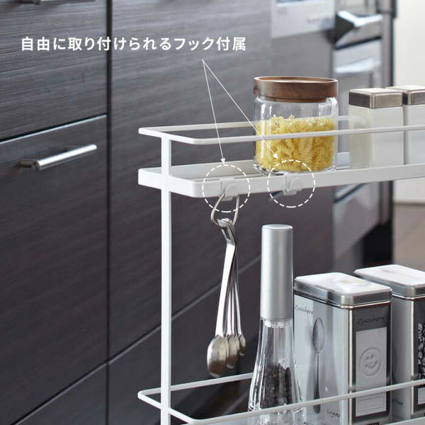 tower 山崎実業 スリムキッチンワゴン タワー 公式 3段 スリムワゴン