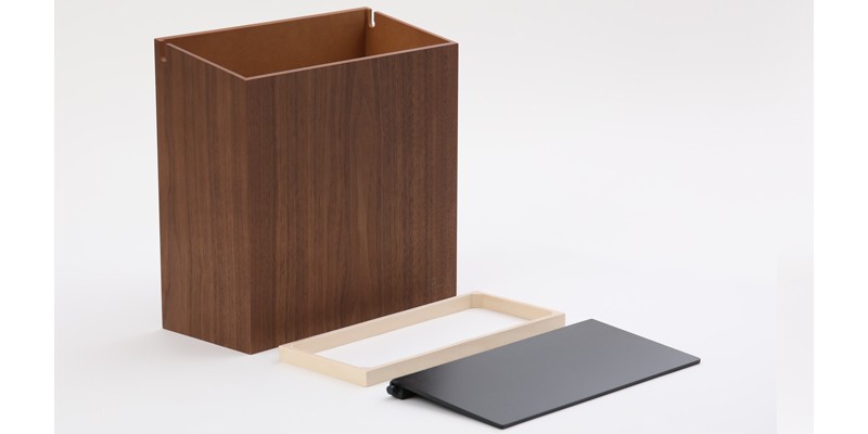 ヤマト工芸 SLIM DUST ごみ箱 ウォルナット 2個セット ヤマト工芸 特典付 ヤマトジャパン SLIM DUST ウォルナット ( スリム